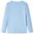 Tricou copii cu mâneci lungi, albastru deschis, 128 GartenMobel Dekor