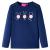 Tricou pentru copii cu mâneci lungi, bleumarin, 104 GartenMobel Dekor