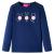 Tricou pentru copii cu mâneci lungi, bleumarin, 116 GartenMobel Dekor