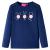 Tricou pentru copii cu mâneci lungi, bleumarin, 128 GartenMobel Dekor