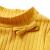 Tricou de copii cu mâneci lungi, tricot cu nervuri, ocru închis, 128 GartenMobel Dekor
