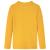 Tricou de copii cu mâneci lungi, tricot cu nervuri, ocru închis, 128 GartenMobel Dekor