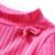 Tricou de copii cu mâneci lungi, tricot cu nervuri, roz aprins, 116 GartenMobel Dekor