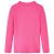 Tricou de copii cu mâneci lungi, tricot cu nervuri, roz aprins, 128 GartenMobel Dekor