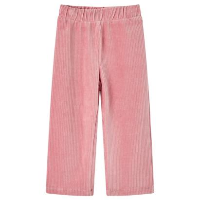 Pantaloni de copii din velur, roz, 128 GartenMobel Dekor