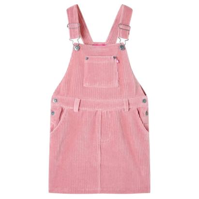 Rochie salopetă pentru copii, velur, roz deschis, 104 GartenMobel Dekor