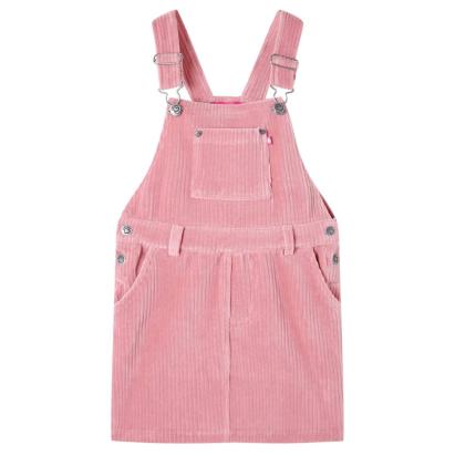 Rochie salopetă pentru copii, velur, roz deschis, 116 GartenMobel Dekor