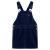 Rochie salopetă pentru copii, velur, bleumarin, 128 GartenMobel Dekor