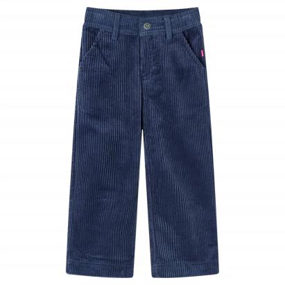 Pantaloni de copii din velur, bleumarin, 116 GartenMobel Dekor