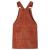 Rochie salopetă pentru copii, velur, coniac, 128 GartenMobel Dekor