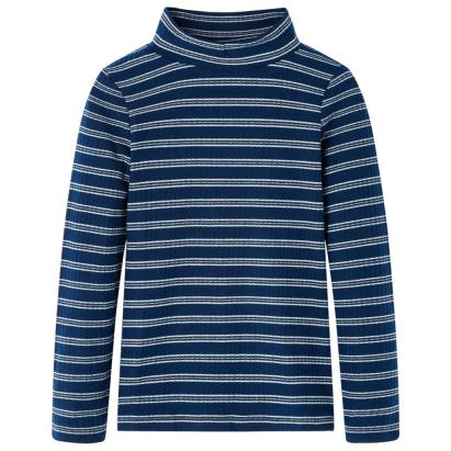Tricou cu mâneci lungi pentru copii, bleumarin, 116 GartenMobel Dekor
