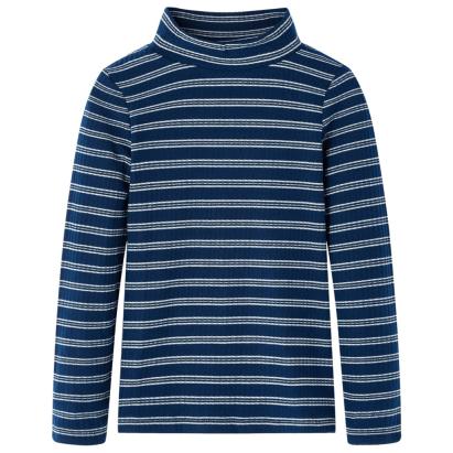 Tricou cu mâneci lungi pentru copii, bleumarin, 128 GartenMobel Dekor