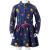 Rochie de copii cu mâneci lungi și șnur bleumarin 116 GartenMobel Dekor