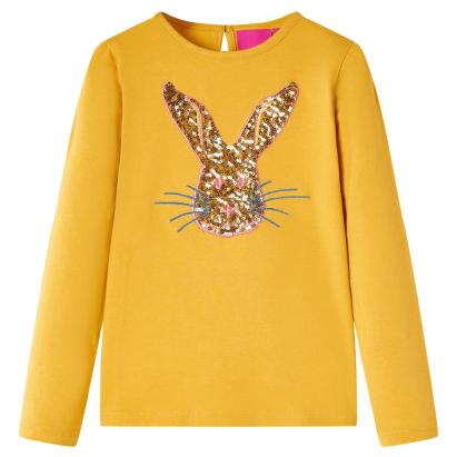 Tricou pentru mâneci lungi pentru copii, ocru, 116 GartenMobel Dekor