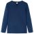 Tricou pentru copii cu mâneci lungi, bleumarin, 92 GartenMobel Dekor
