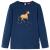 Tricou pentru copii cu mâneci lungi, bleumarin, 104 GartenMobel Dekor