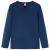 Tricou pentru copii cu mâneci lungi, bleumarin, 128 GartenMobel Dekor