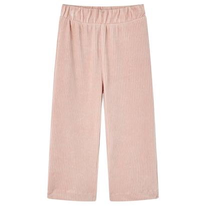Pantaloni de copii din velur, roz, 140 GartenMobel Dekor