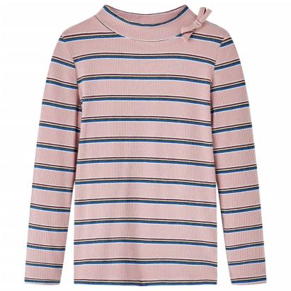 Tricou pentru copii cu mâneci lungi, roz deschis, 140 GartenMobel Dekor