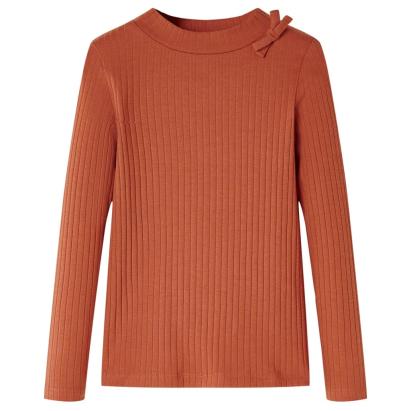 Tricou pentru copii cu mâneci lungi, coniac, 104 GartenMobel Dekor