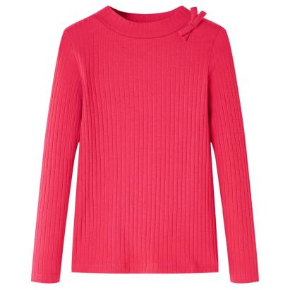 Tricou pentru copii cu mâneci lungi, roz aprins, 104 GartenMobel Dekor
