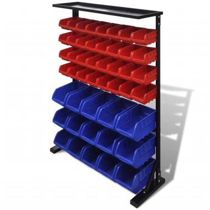 Organizator scule pentru garaj, albastru și roșu GartenMobel Dekor