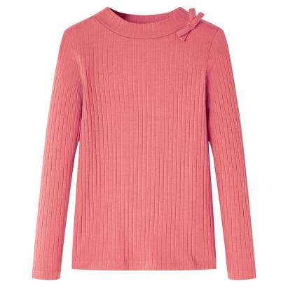Tricou pentru copii cu mâneci lungi, roz antichizat, 104 GartenMobel Dekor