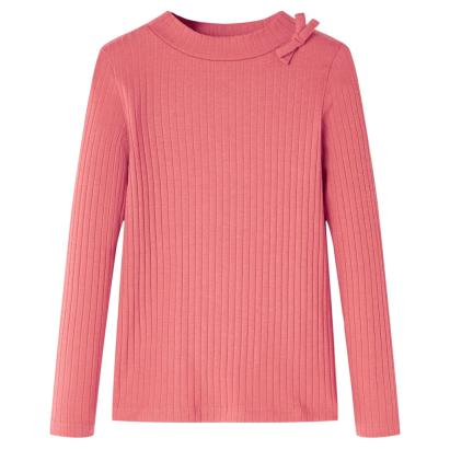 Tricou pentru copii cu mâneci lungi, roz antichizat, 116 GartenMobel Dekor