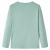 Tricou copii cu mâneci lungi verde mentă mediu 116 GartenMobel Dekor