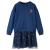 Rochie cu mâneci lungi pentru copii, bleumarin, 92 GartenMobel Dekor