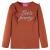 Tricou pentru copii cu mâneci lungi, coniac, 128 GartenMobel Dekor