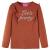 Tricou pentru copii cu mâneci lungi, coniac, 140 GartenMobel Dekor
