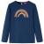 Tricou pentru copii cu mâneci lungi, bleumarin, 128 GartenMobel Dekor