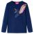 Tricou pentru copii cu mâneci lungi, bleumarin, 104 GartenMobel Dekor