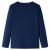 Tricou pentru copii cu mâneci lungi, bleumarin, 128 GartenMobel Dekor