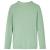 Tricou de copii cu mâneci lungi, guler tunică, verde mentă închis, 140 GartenMobel Dekor