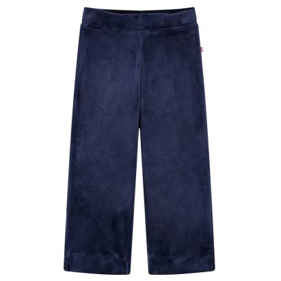 Pantaloni de copii din catifea, albastru închis, 104 GartenMobel Dekor