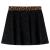 Fusta de copii cu talie leopard, negru, 104 GartenMobel Dekor