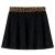 Fusta de copii cu talie tip leopard, negru, 128 GartenMobel Dekor