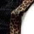 Fusta de copii cu talie tip leopard, negru, 140 GartenMobel Dekor