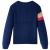 Pulover pentru copii tricotat, bleumarin, 140 GartenMobel Dekor