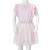 Rochie copii volane, roz deschis, 128 GartenMobel Dekor