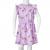 Rochie de copii, mâneci cu volane șnur talie, lila 116 GartenMobel Dekor