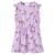 Rochie de copii, mâneci cu volane șnur talie, lila 128 GartenMobel Dekor