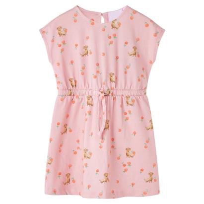 Rochie copii cu șnur, portocaliu deschis, 104 GartenMobel Dekor