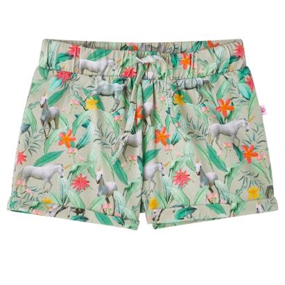 Pantaloni scurți de copii cu șnur, kaki, 116 GartenMobel Dekor