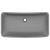 Chiuvetă de lux gri închis mat 71x38 cm ceramică dreptughiular GartenMobel Dekor