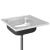 Chiuvetă bucătărie cu scurgător, argintiu 600x600x155 mm oțel GartenMobel Dekor