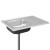 Chiuvetă bucătărie cu scurgător, argintiu 800x600x155 mm oțel GartenMobel Dekor