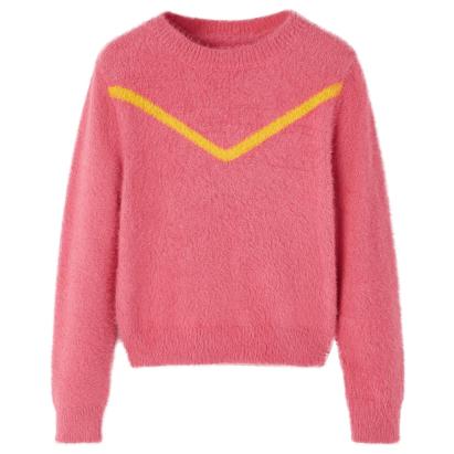 Pulover pentru copii tricotat, roz antichizat, 92 GartenMobel Dekor